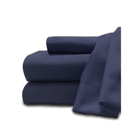 BALTIC LINEN Sobel Westex Soft and Cozy Easy Care Deluxe Microfiber Sheet Set   Navy - Twin 3654784000000